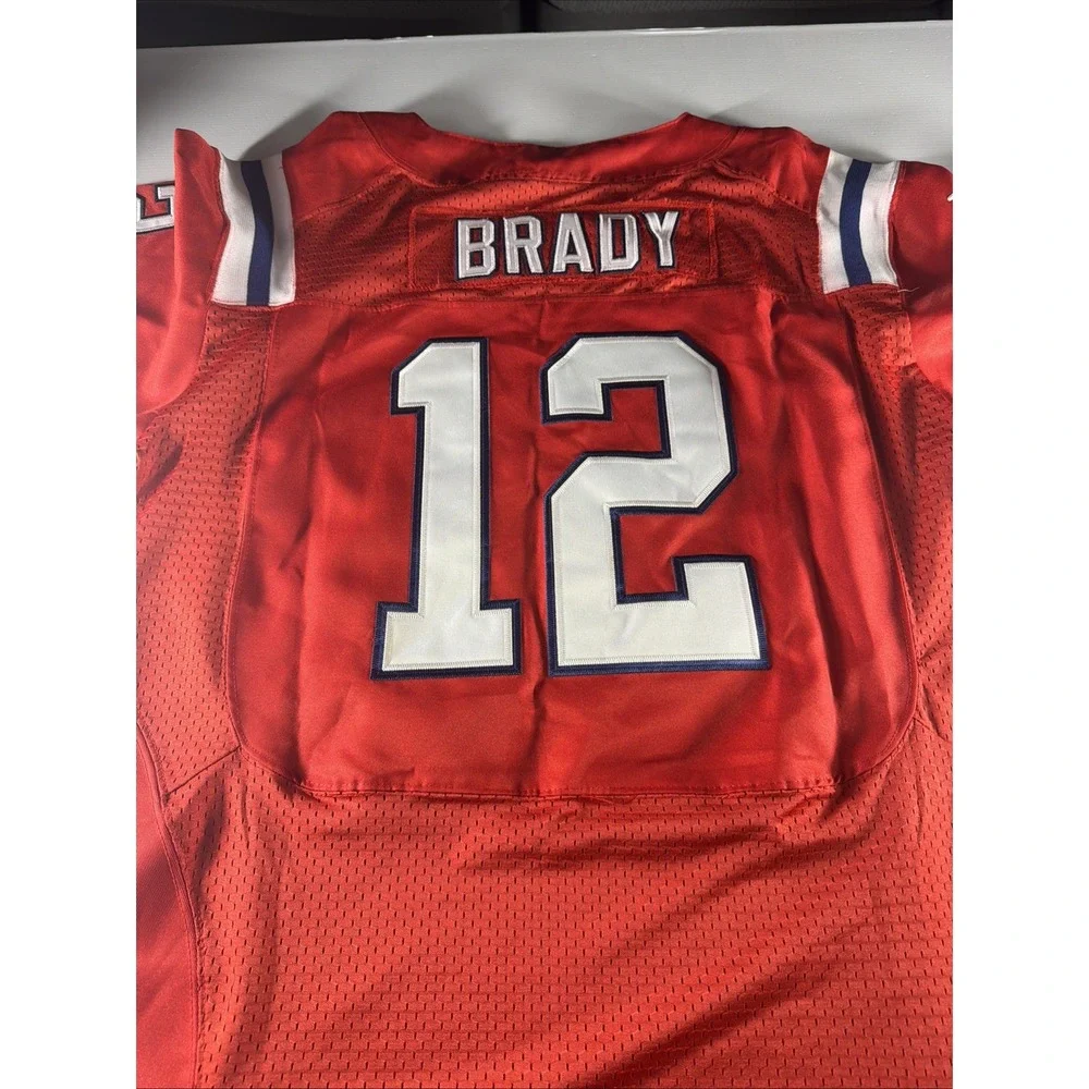 NWT Nike Elite 51 Tom Brady New England Patriots Red Jersey Size 44 Large